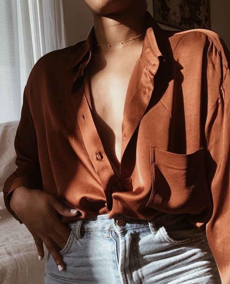 Burnt Orange Blouse